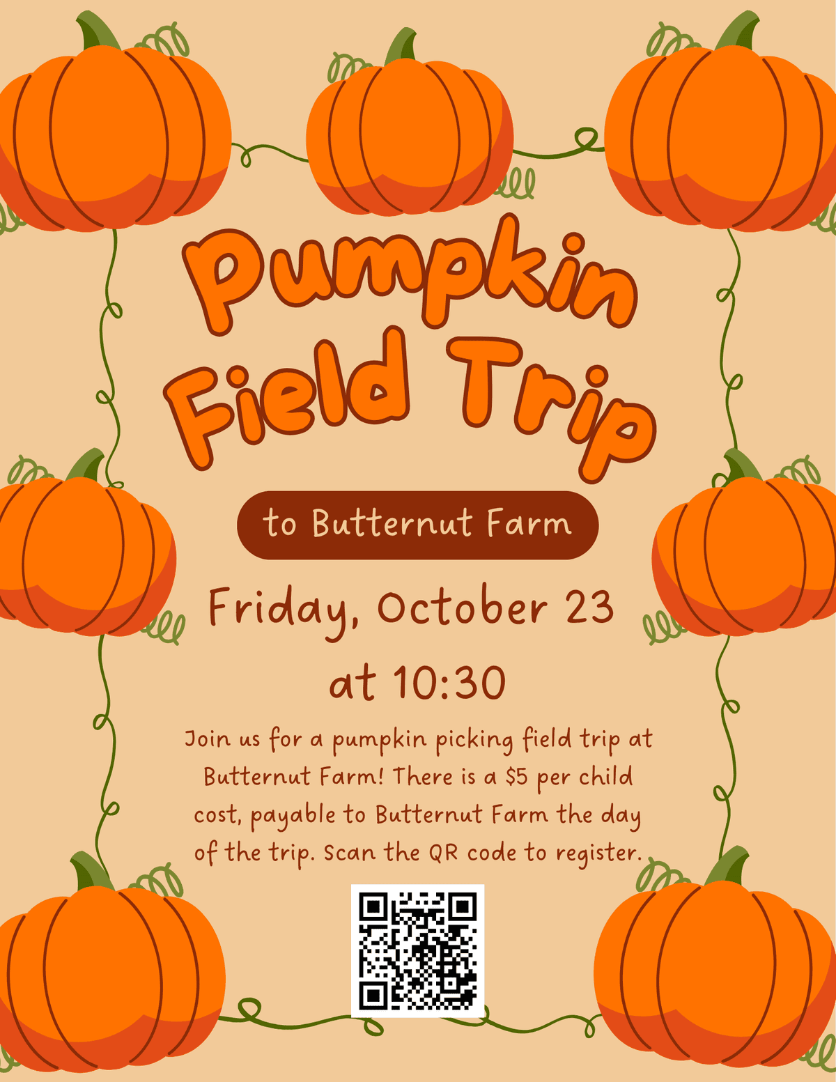 pumpkin field trip