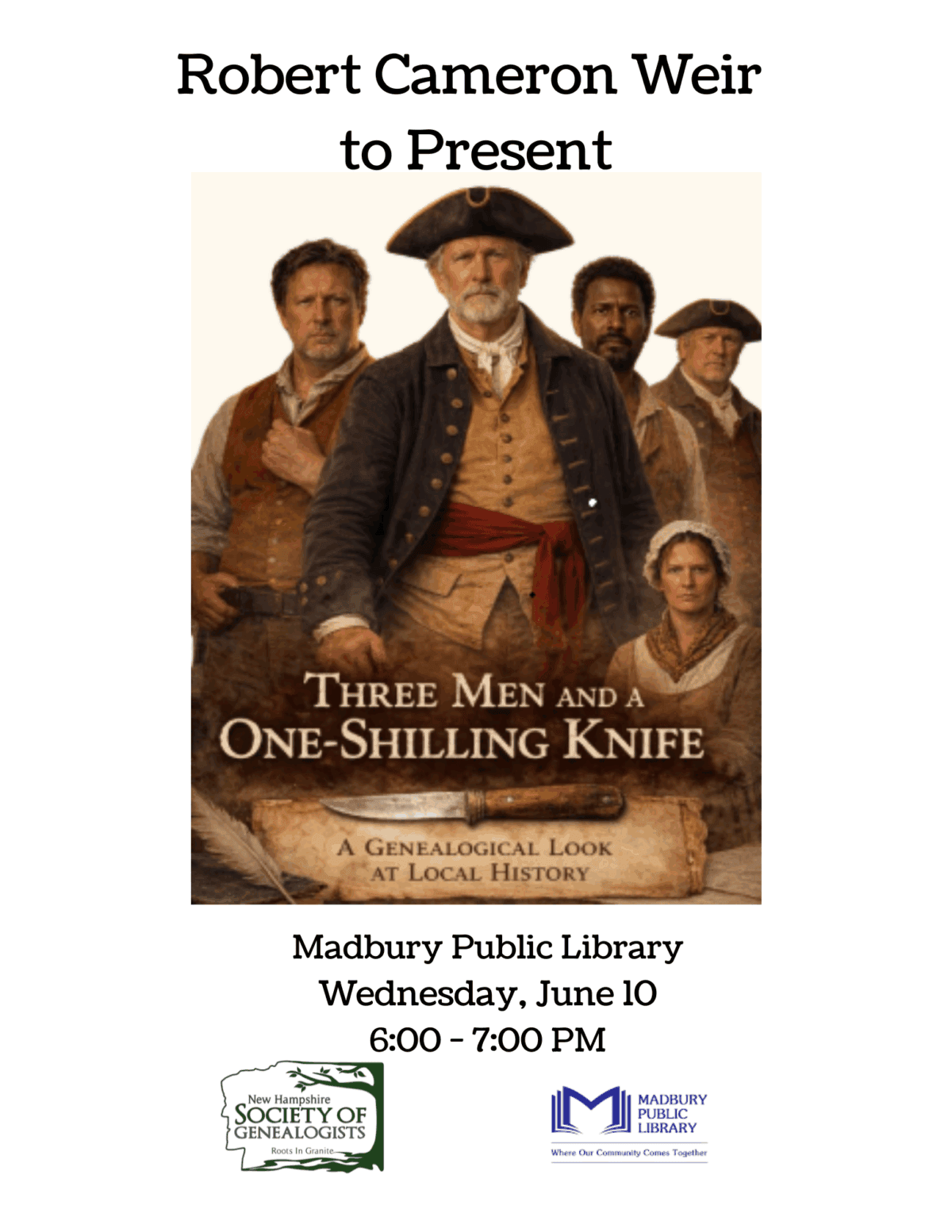 three men and a on shilling knife